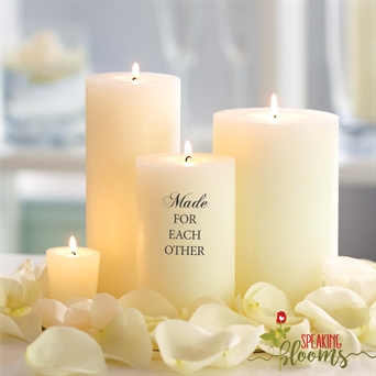 Candle with Standard Message