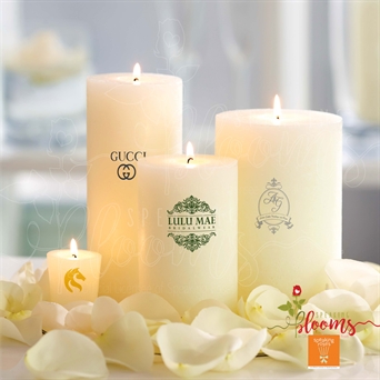Candle with Company Logo