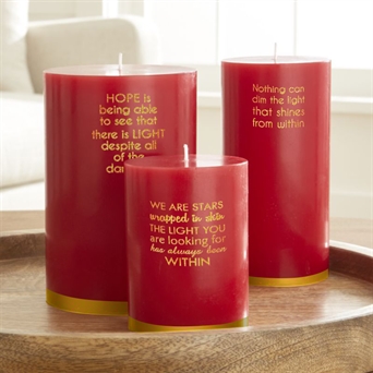 Pillar Quote Candle - Fragrant