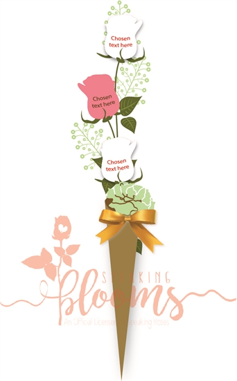 Triple Rose Rustic Bouquet