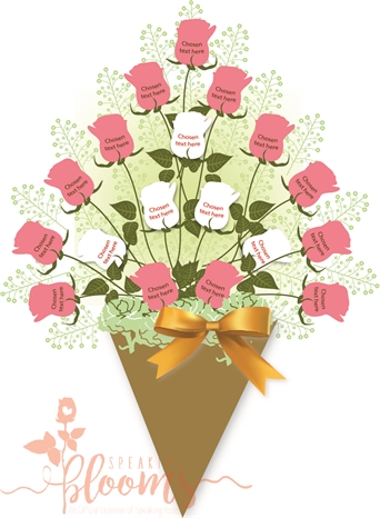 Eighteen Rose Rustic Bouquet
