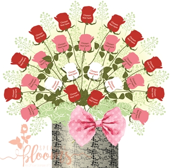 Two Dozen Rose Silver Arrangement