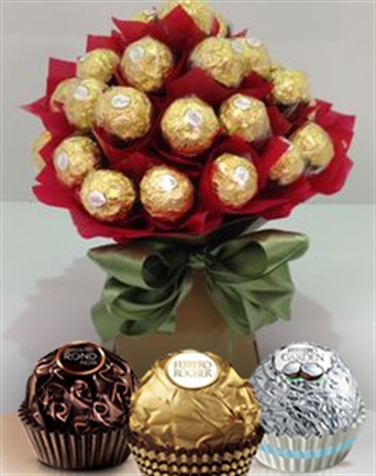 Customized Ferrero Rocher Chocolate Bouquet