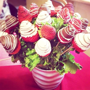 Chocolate dipped Strawberry stems